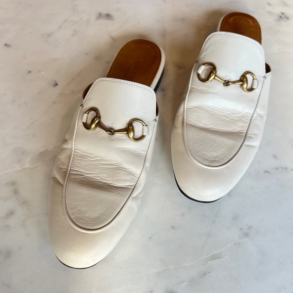 White Gucci mules - Picture 5 of 6
